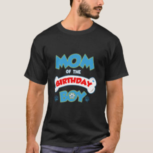 Camiseta Pai E Mãe A Família De Cachorros De Aniversário Co