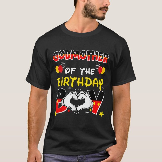 Camiseta Pai E Mãe-Mãe Da Família Birthday Boy P (Frente)