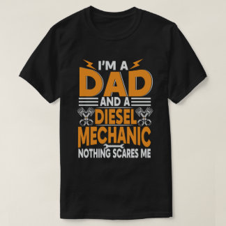 Camiseta Pai e mecanismo diesel nada me assusta