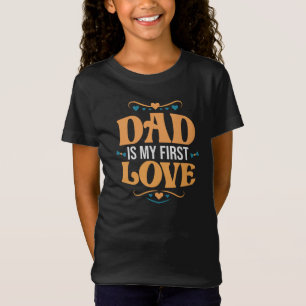 Camiseta Pai É Meu Primeiro Amor, Meninas