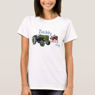 Camiseta Pai e mim tratores da menina
