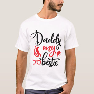 CAMISETA PAI É O MEU BESTIL, BONITO DESIGN DE APRECIAÇÃO DO