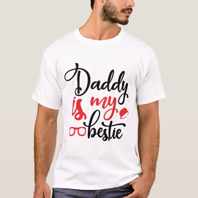 CAMISETA PAI É O MEU BESTIL, BONITO DESIGN DE APRECIAÇÃO DO (Frente)