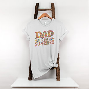 Camiseta Pai é o meu super-herói Papa Dia de os pais de ani
