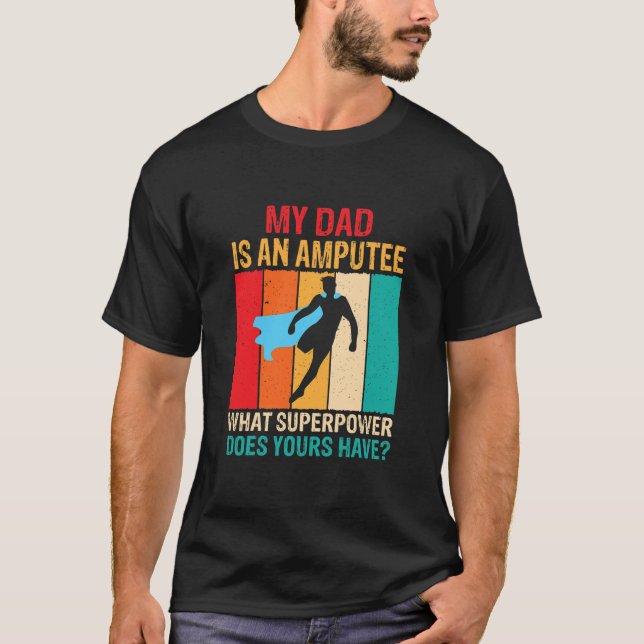 Camiseta Pai É Um Amputee De Arma Engraçado De Recuperação (Frente)