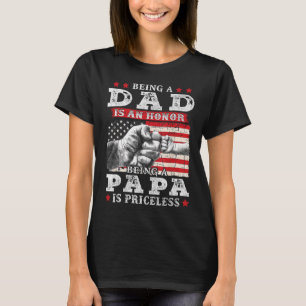 Camiseta Pai É Uma Honra Ser Papa É Pais Imprestáveis Da