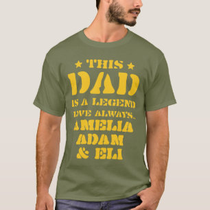 Camiseta Pai é uma Legenda Personalizada