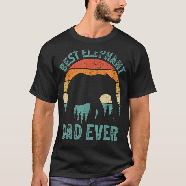 Camiseta Pai Elefante De Melhor Elefante Eterno De Eternina (Frente)