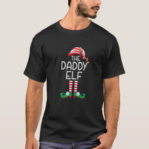 Camiseta Pai Elf Família Correspondente Grupo de Natal Pai