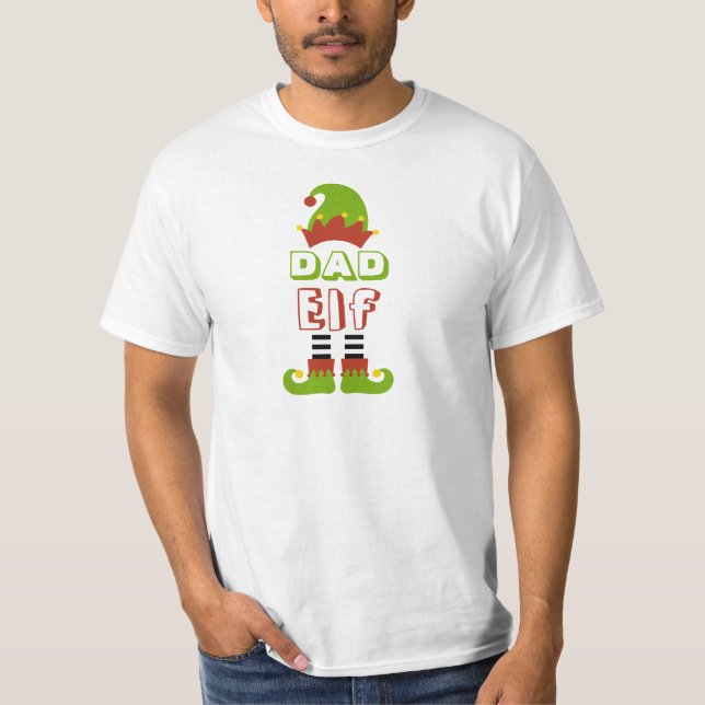 Camiseta Pai Elf Natal Feriado Férias T-Shirt (Frente)