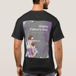 Camiseta Pai: Energizado por Café e Amor
