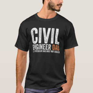 Camiseta Pai engenheiro Como Um Engenheiro Civil De Pai Reg