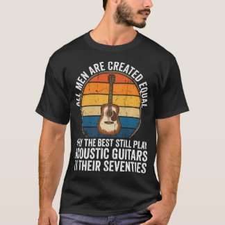 Camiseta Pai Engraçado 70º Aniversário Dia dos Pais Acústic