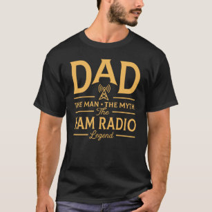 Camiseta Pai engraçado a legenda do radioamador