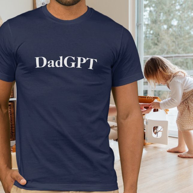 Camiseta Pai Engraçado Aniversário PaiGPT Acionado por AI e (Criador carregado)