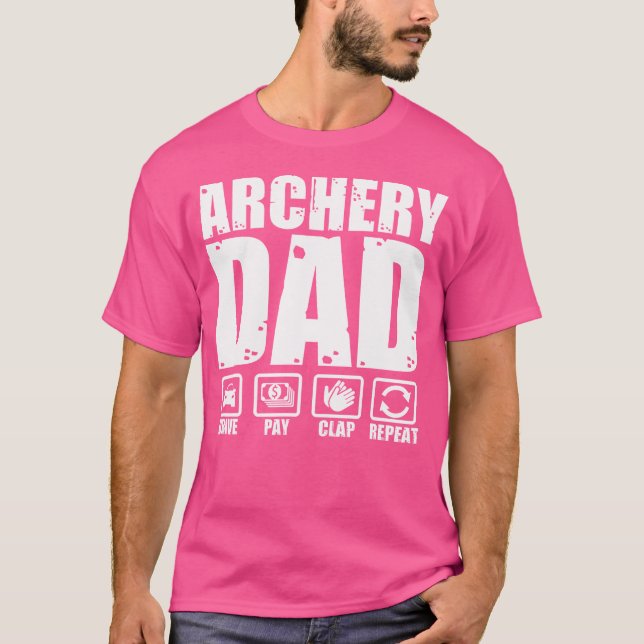 Camiseta Pai Engraçado Arqueiro Orgulhoso Padre Humor Padre (Frente)
