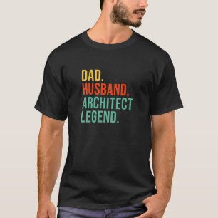 Camiseta Pai Engraçado Arquitetura De Legenda Do Marido Fa