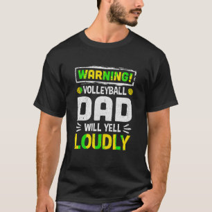 Camiseta Pai Engraçado Avisando Pai De Futebol Gritará Alto