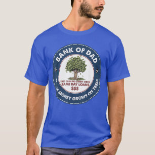 Camiseta Pai Engraçado Banco Dinheiro Rápido Sem Verificaçã