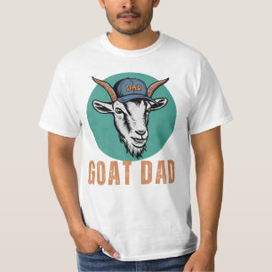 Camiseta Pai Engraçado Chapéu, Vintage Goat Lover