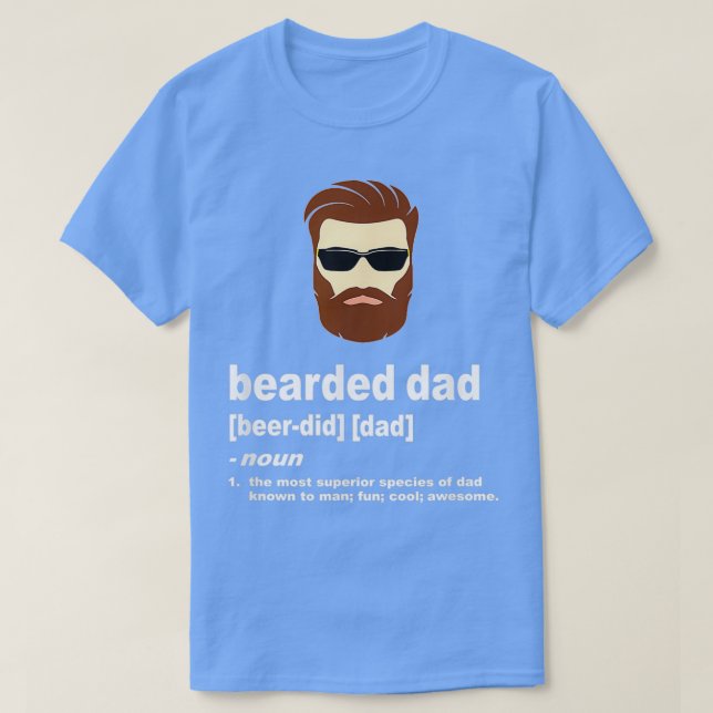 Camiseta Pai Engraçado Com Pai Com Cabelo Castanho Ou Cabel (Frente do Design)