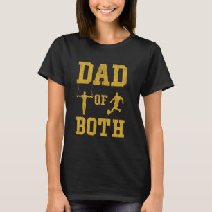 Camiseta Pai Engraçado de ambos os ginásticos Esporte Pai