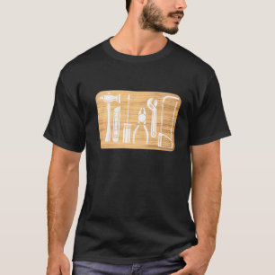 Camiseta Pai Engraçado de Madeira Padre Carpenter Woodwork