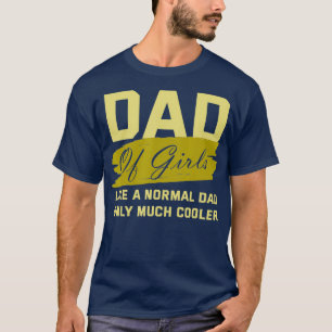 Camiseta Pai Engraçado De Raparigas Padre Cooler Filhas Ap