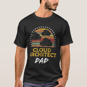 Camiseta Pai Engraçado do Arquiteto em Nuvem, cotação técni