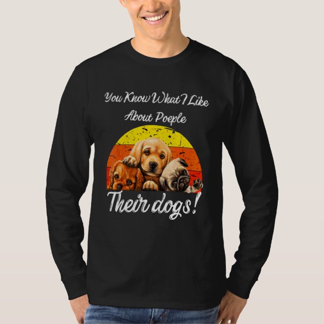 Camiseta Pai Engraçado do Cachorro (Frente)
