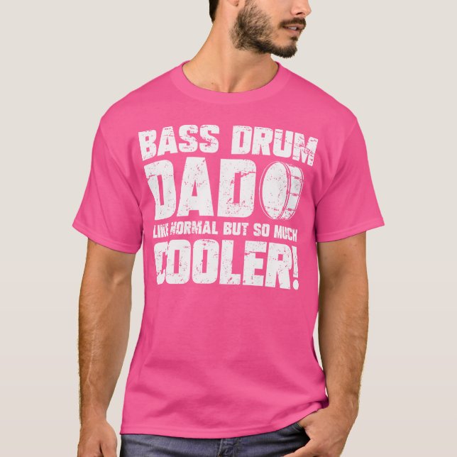 Camiseta Pai Engraçado do tambor de Banda (Frente)