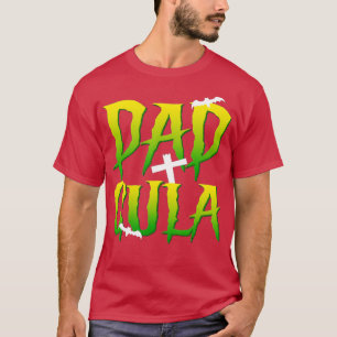 Camiseta Pai Engraçado Dracula Monster Costume Halloween