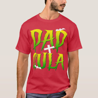 Camiseta Pai Engraçado Dracula Monster Costume Halloween