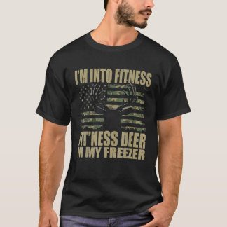 Camiseta Pai Engraçado Estou na Malhação Deer Freezer Hun