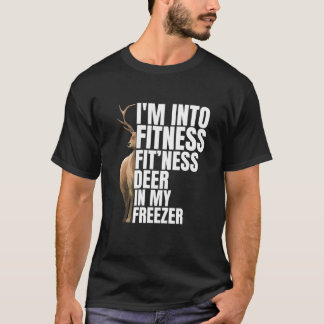 Camiseta Pai Engraçado Estou na Malhação Deer Freezer Hun