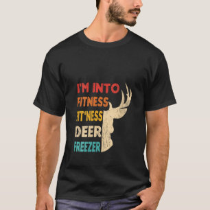 Camiseta Pai Engraçado Estou na Malhação Deer Freezer Hun