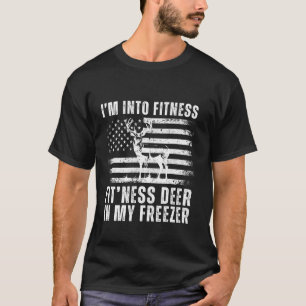Camiseta Pai Engraçado Estou na Malhação Deer Freezer Hun