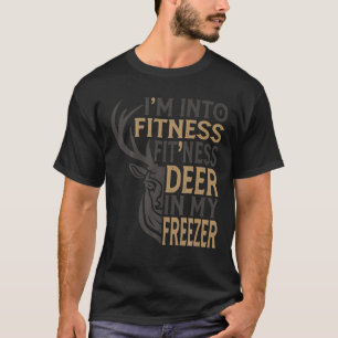 Camiseta Pai Engraçado Estou na Malhação Deer Freezer Hun