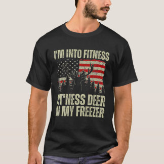 Camiseta Pai Engraçado Estou na Malhação Deer Freezer Hun
