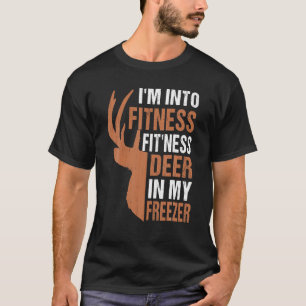 Camiseta Pai Engraçado Estou na Malhação Deer Freezer Hun