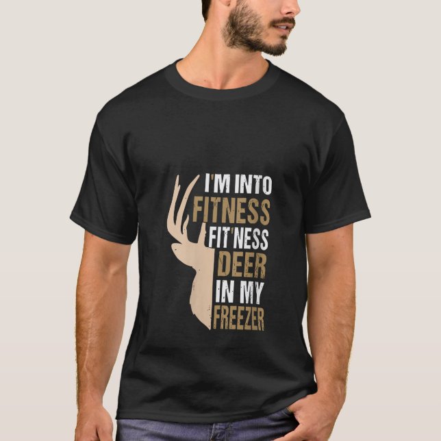 Camiseta Pai Engraçado Estou na Malhação Deer Freezer Hun (Frente)