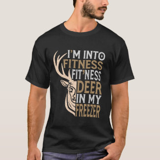Camiseta Pai Engraçado Estou na Malhação Deer Freezer Hun