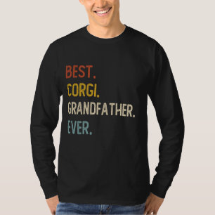 Camiseta Pai Engraçado Melhor Avô De Corgi Alguma Vez Camis