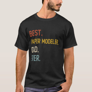 Camiseta Pai Engraçado Melhor Pai De Papel Modelador Alguma