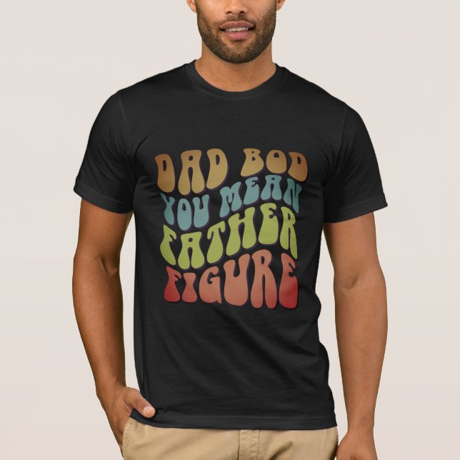 Camiseta Pai Engraçado Oferece Pai Bacalhau Pai Figura T-sh (Frente)
