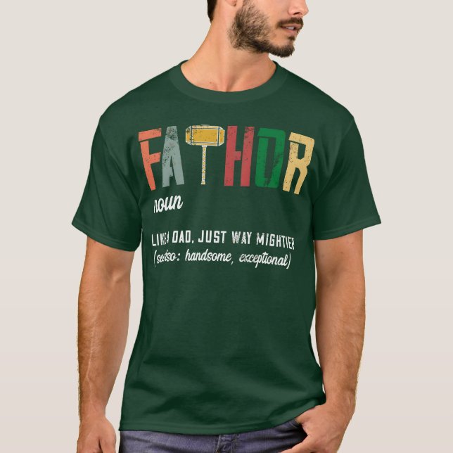 Camiseta Pai Engraçado Padre Fa amigos (Frente)