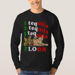 Camiseta Pai Engraçado Presente 1 2 3 Tequila Floo