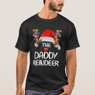 Camiseta Pai Engraçado Reindeer Xmas Matando o Natal da Fam