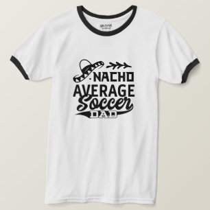 Camiseta Pai Engraçado T-Shirt Nacho Média Pai de Futebol