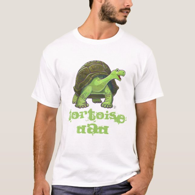 Camiseta Pai Engraçado Tortoise Mens T-Shirts (Frente)